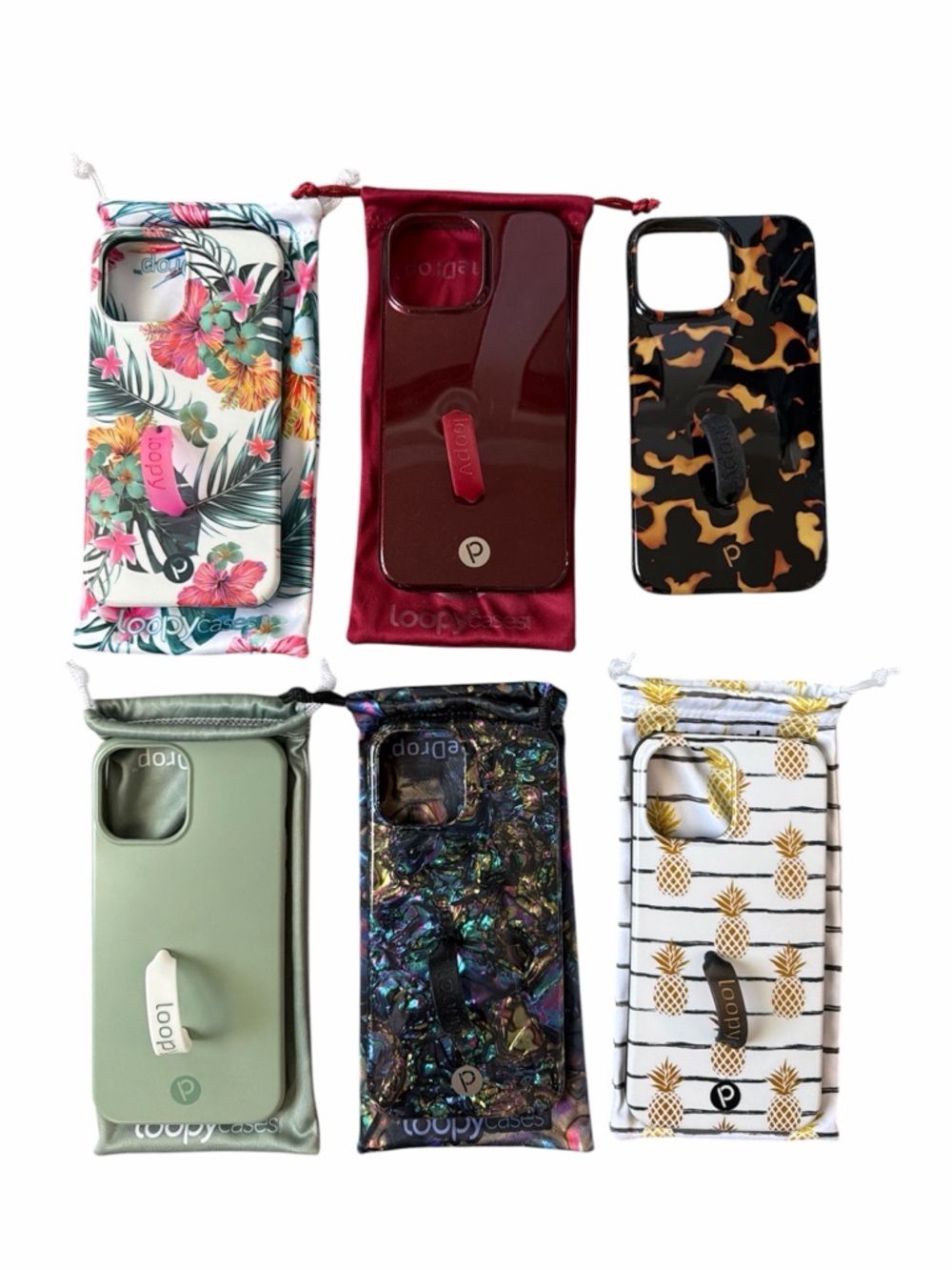 Loopy Case iPhone 12 Pro Max Bundle of 6 Protective Stylish Assorted Colors